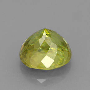 Esfena Verde amarillento natural de 3.15 ct, Corte Óvalo, VS