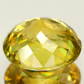 Esfena amarillo natural de 1,94 ct, corte óvalo, VVS-VS