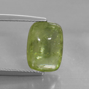 Esfena verde natural de 6,15 ct, transparente, transparente / translúcido