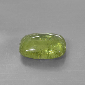 Esfena verde natural de 6,15 ct, transparente, transparente / translúcido