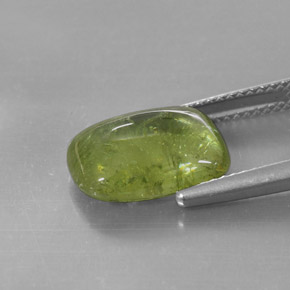 Esfena verde natural de 6,15 ct, transparente, transparente / translúcido