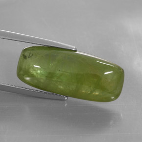 Esfena verde natural de 16,14 ct, transparente, transparente / translúcido