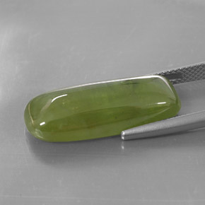 Esfena verde natural de 16,14 ct, transparente, transparente / translúcido