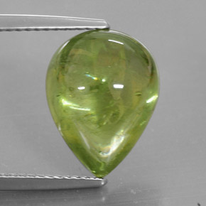 Esfena verde natural de 7,93 ct, transparente, transparente / translúcido