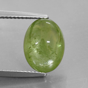 Esfena verde natural de 5,68 ct, transparente, transparente / translúcido