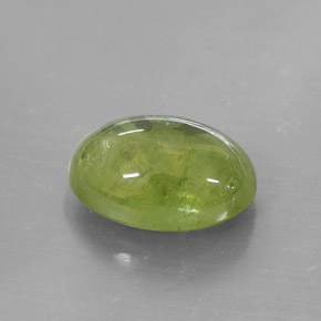 Esfena verde natural de 5,68 ct, transparente, transparente / translúcido