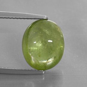 Esfena verde natural de 8,07 ct, transparente, transparente / translúcido