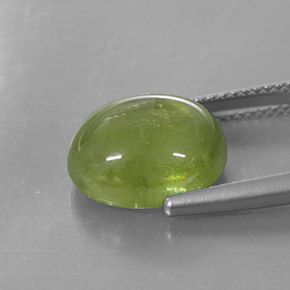 Esfena verde natural de 8,07 ct, transparente, transparente / translúcido