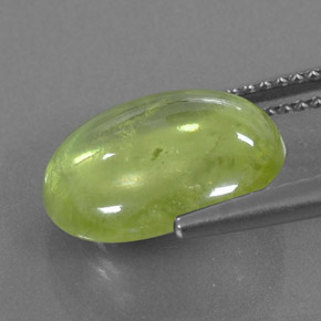 Esfena verde natural de 5,40 ct, transparente, transparente / translúcido