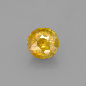 Esfena amarillo natural de 1,73 ct, corte redondo, SI