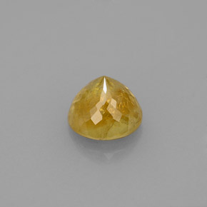 Esfena amarillo natural de 1,73 ct, corte redondo, SI