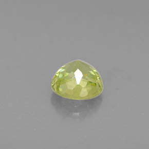 Esfena verde natural de 0,36 ct, corte redondo, VS