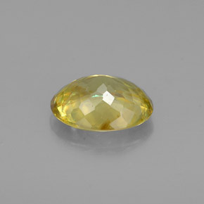 Esfena amarillo natural de 0,92 ct, corte óvalo, VVS-VS