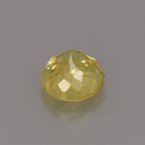 Esfena amarillo natural de 0,78 ct, corte redondo, VS