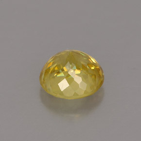 Esfena amarillo natural de 0,80 ct, corte redondo, VVS-VS