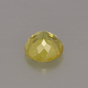 Esfena amarillo natural de 0,72 ct, corte redondo, VS