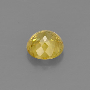 Esfena amarillo natural de 0,81 ct, corte redondo, VS-SI