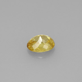 Esfena amarillo natural de 0,75 ct, corte óvalo, VS
