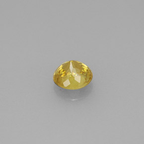 Esfena amarillo natural de 0,56 ct, corte redondo, VS-SI