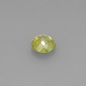 Esfena verde natural de 0,62 ct, corte redondo, VS-SI