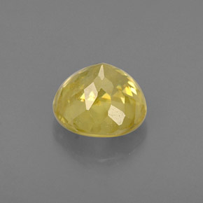 Esfena amarillo natural de 0,86 ct, corte redondo, VS-SI
