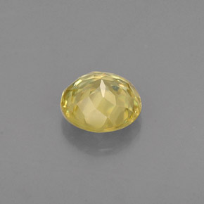 Esfena amarillo natural de 0,51 ct, corte redondo, VVS-VS
