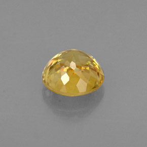 Esfena amarillo natural de 0,64 ct, corte redondo, VS