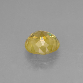 Esfena amarillo natural de 0,72 ct, corte redondo, SI