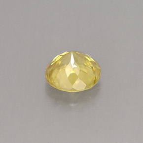 Esfena amarillo natural de 0,53 ct, corte redondo, VS