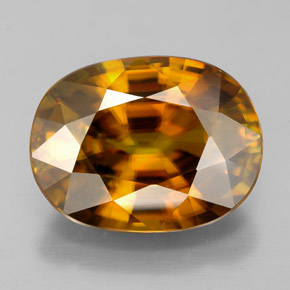 Esfena multicolor natural de 7,00 ct, corte óvalo, IF