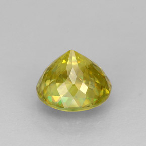 Esfena amarillo natural de 1,64 ct, corte redondo, VS