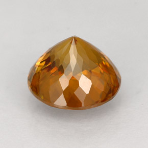 Esfena naranja natural de 1,70 ct, corte redondo, VVS-VS