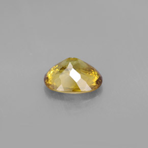 Esfena amarillo natural de 1,59 ct, corte óvalo, VVS-VS