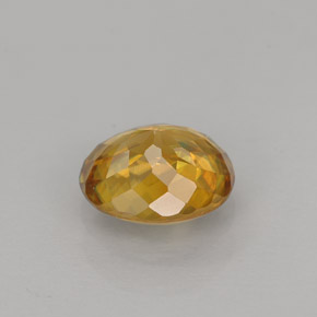 Esfena amarillo natural de 1,12 ct, corte óvalo, VVS-VS