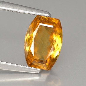 Esfena naranja natural de 1,49 ct, forma elegante, VS