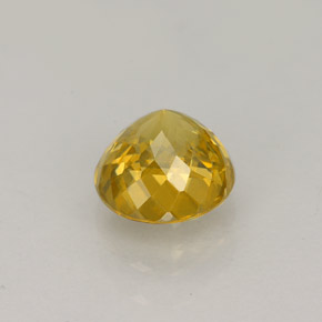 Esfena Dorado amarillo natural de 1.17 ct, Corte Redondo, VS