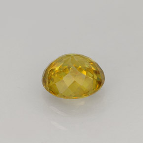 Esfena Dorado amarillo natural de 0.96 ct, Corte Redondo, VS