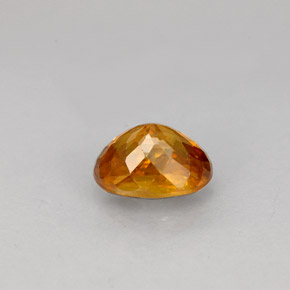 Esfena naranja natural de 0,99 ct, corte óvalo, VS