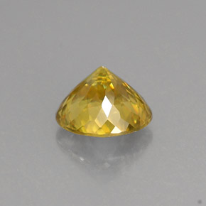 Esfena amarillo natural de 0,98 ct, corte redondo, VS