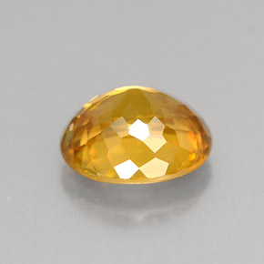 Esfena naranja dorado natural de 1,21 ct, corte óvalo, VS