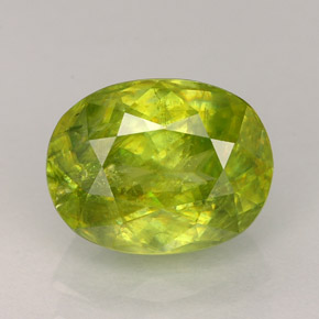 Esfena multicolor natural de 2,36 ct, corte óvalo, SI
