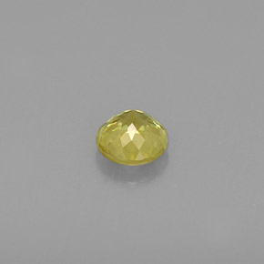 Esfena verde natural de 0,48 ct, corte redondo, VS