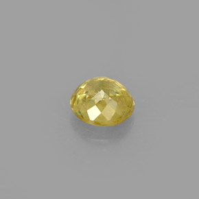 Esfena oro natural de 0,47 ct, corte redondo, VS