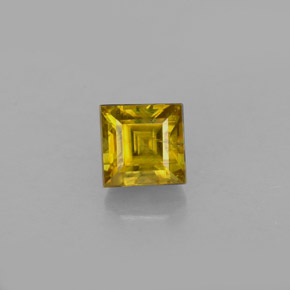 Esfena amarillo natural de 0,83 ct, cuadrado, VS