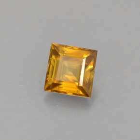 Esfena dorado natural de 0,46 ct, cuadrado, VS