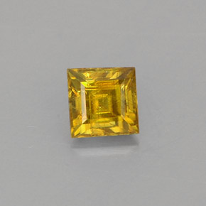Esfena oro natural de 0,44 ct, cuadrado, VS
