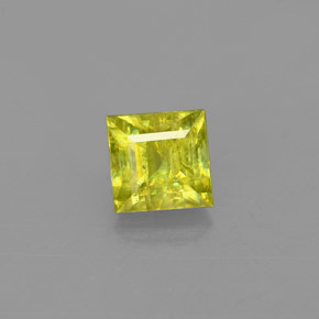 Esfena oro natural de 0,65 ct, cuadrado, VS-SI
