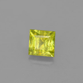 Esfena oro natural de 0,65 ct, cuadrado, VS-SI