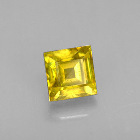 Esfena oro natural de 0,64 ct, cuadrado, VS-SI