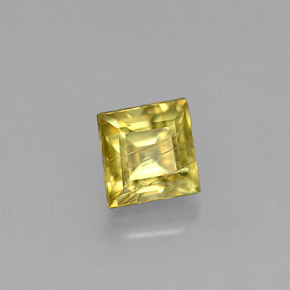 Esfena amarillo natural de 0,38 ct, cuadrado, VS-SI